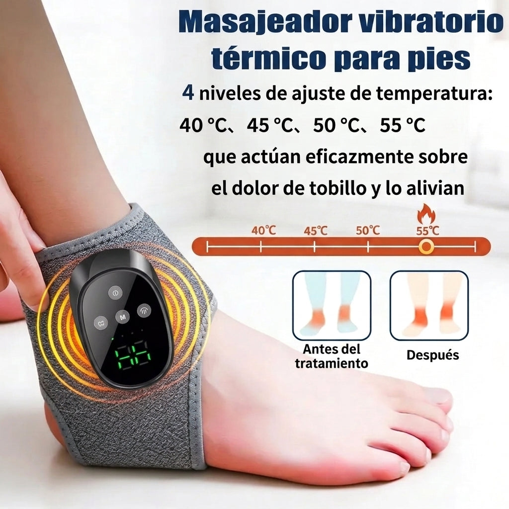 Masajeador térmico de tobillo y planta
