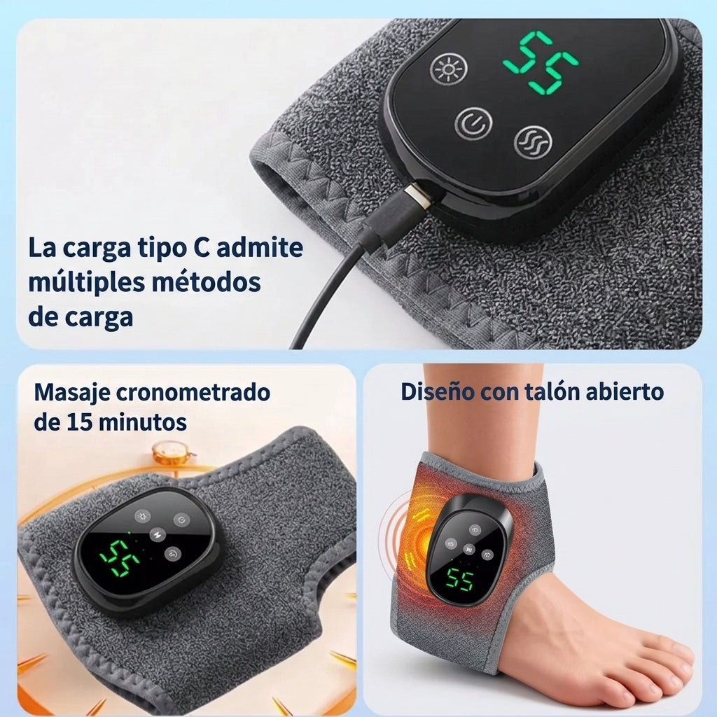 Masajeador térmico de tobillo y planta